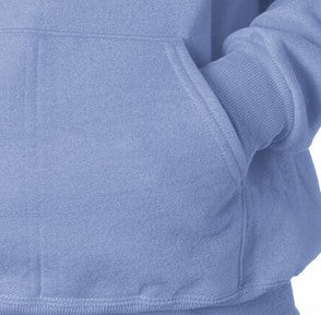 Hooded Sweatshirt :: Unisex Pull Over Hoodie (Light Blue)