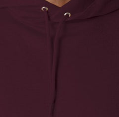 Hooded Sweatshirt :: Unisex Pull Over Hoodie (Maroon)