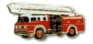 Hook & Ladder Fire Truck Lapel Pin