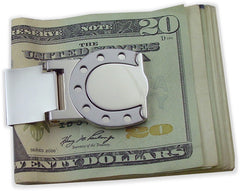 Horse Shoe Hinged Money Clip