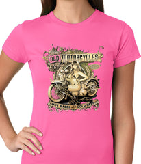 Hot Babes and Cold Beer Biker Ladies T-shirt