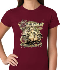 Hot Babes and Cold Beer Biker Ladies T-shirt