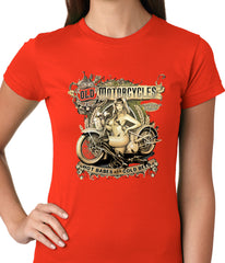 Hot Babes and Cold Beer Biker Ladies T-shirt