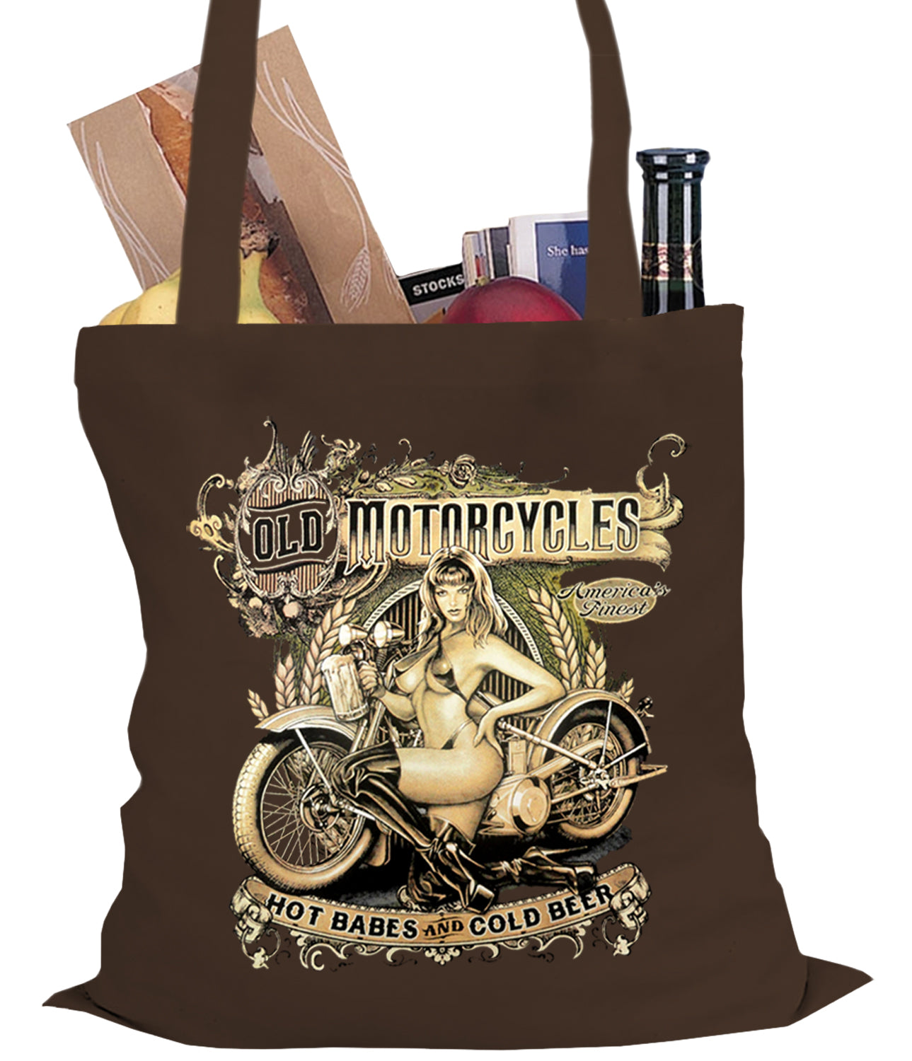 Hot Babes and Cold Beer Biker Tote Bag