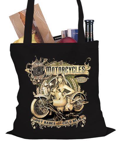 Hot Babes and Cold Beer Biker Tote Bag
