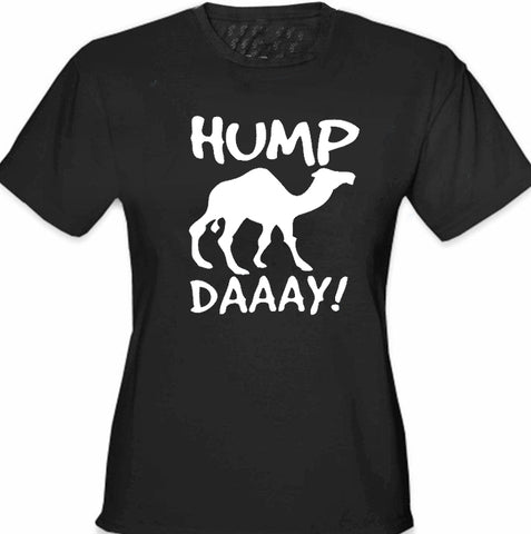 Hump Day Camel Girl's T- Shirt (Black)