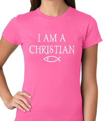 I Am A Christian Oregon College Shooting Ladies T-shirt