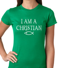 I Am A Christian Oregon College Shooting Ladies T-shirt