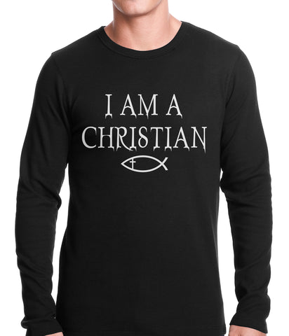 I Am A Christian Oregon College Shooting Thermal Shirt