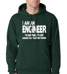 I Am an Engineer Lets Assume I'm Right Adult Hoodie