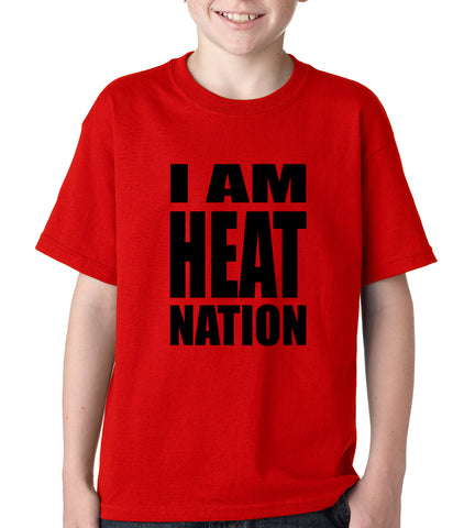 I Am Heat Nation Basketball Kids T-shirt