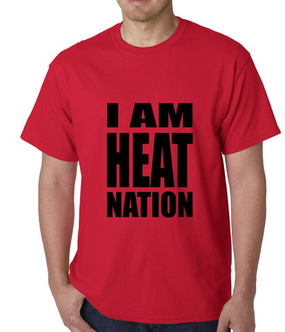 I Am Heat Nation Basketball Mens T-shirt