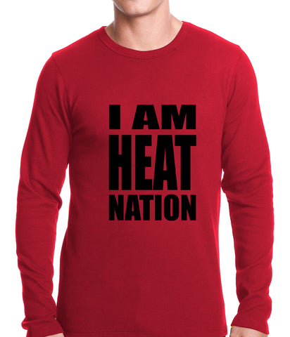I Am Heat Nation Basketball Thermal Shirt