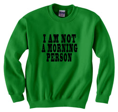 I Am Not a Morning Person Cara Delevingne Vogue Crewneck Sweatshirt