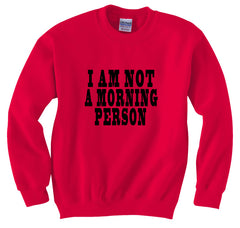 I Am Not a Morning Person Cara Delevingne Vogue Crewneck Sweatshirt