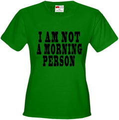 I Am Not a Morning Person Cara Delevingne Vogue Girl's T-Shirt