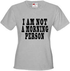 I Am Not a Morning Person Cara Delevingne Vogue Girl's T-Shirt
