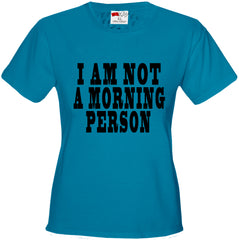 I Am Not a Morning Person Cara Delevingne Vogue Girl's T-Shirt