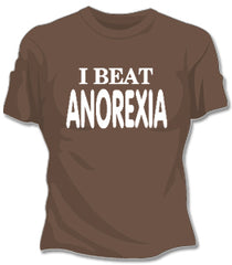 I Beat Anorexia Girls T-Shirt