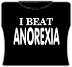 I Beat Anorexia Girls T-Shirt