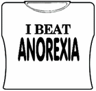 I Beat Anorexia Girls T-Shirt
