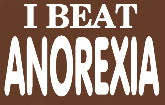 I Beat Anorexia Mens T-Shirt