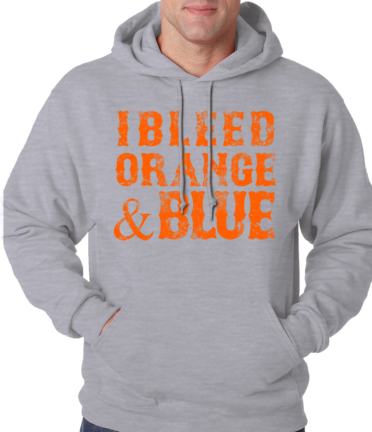 I Bleed Orange And Blue New York Baseball Adult Hoodie