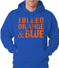 I Bleed Orange And Blue New York Baseball Adult Hoodie