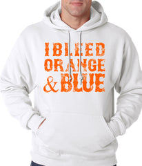 I Bleed Orange And Blue New York Baseball Adult Hoodie