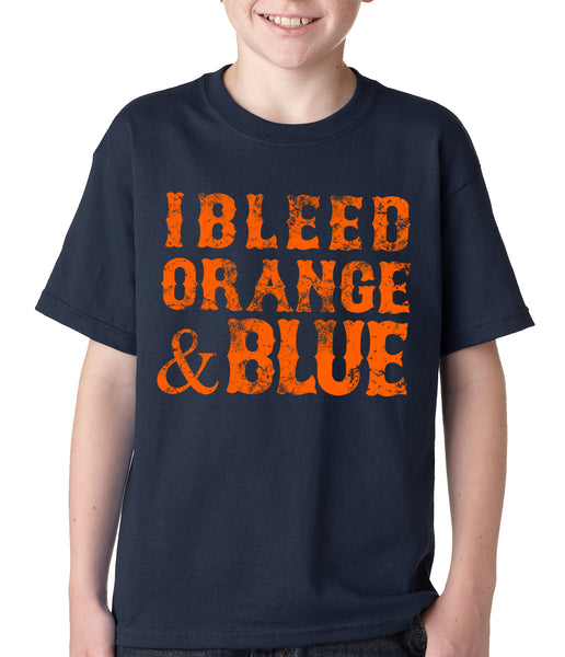 I Bleed Orange And Blue New York Baseball Kids T-shirt –