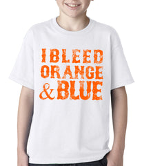 I Bleed Orange And Blue New York Baseball Kids T-shirt