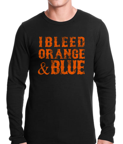 I Bleed Orange And Blue New York Baseball Thermal Shirt