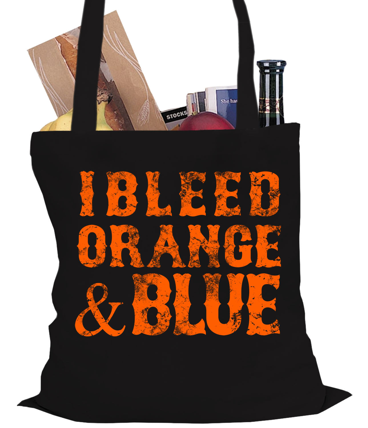 I Bleed Orange And Blue New York Baseball Tote Bag