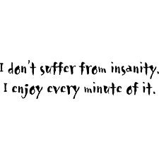 I Don't Suffer From Insanity Girls T-Shirt