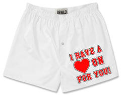 I Have A Heart On For You! Boxer Shorts