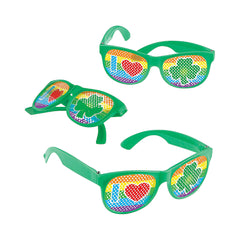 I Heart Shamrock Green Irish St. Patrick's Day Wayfarer Sunglasses