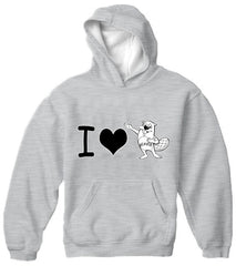I Love Beavers Adult Hoodie