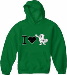I Love Beavers Adult Hoodie