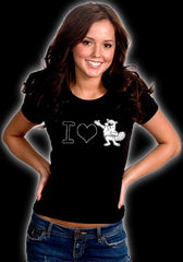 I Love Beavers Girls T-Shirt