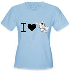 I Love Beavers Girls T-Shirt