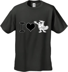 I Love Beavers Men's T-Shirt