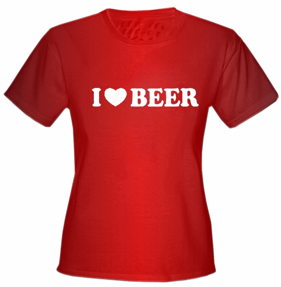 I Love Beer Girls T-Shirt