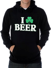 I Love Beer Shamrock Hoodie