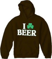 I Love Beer Shamrock Hoodie