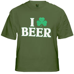 I Love Beer Shamrock T-Shirt