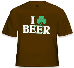 I Love Beer Shamrock T-Shirt