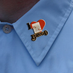 I Love Bingo Lapel Pin