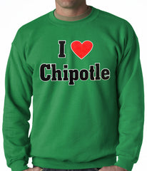 I Love Chipotle Adult Crewneck