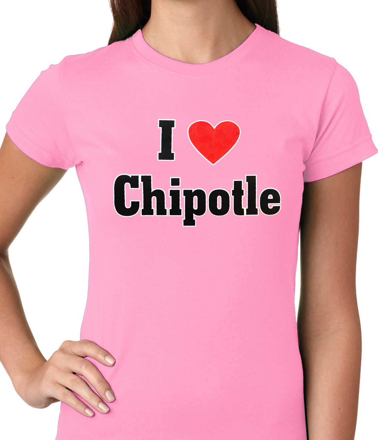 I Love Chipotle Ladies T-shirt