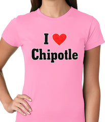 I Love Chipotle Ladies T-shirt